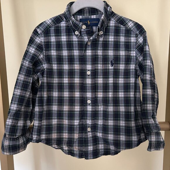Boy's Ralph Lauren Classic Tartan Button Down, Size 2/2T - Picture 1 of 4